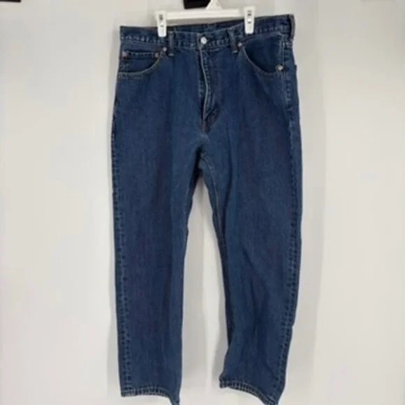 Levis 550 Relaxed Fit Jeans 36x28 Blue Denim Mens - Picture 1 of 8